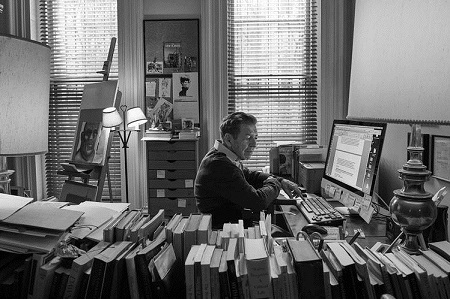 Pete Hamil duing the early days of his career while workinh at the New York Post